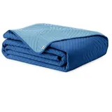 restilo Bettüberwurf 220 x 240 cm Blau/Türkis