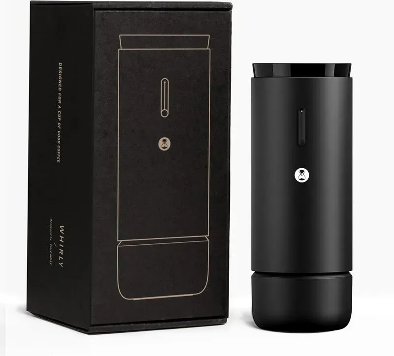TIMEMORE Kaffeemühle mit Kegelmahlwerk, tragbare elektrische Mühle mit Metallgehäuse, 30 präzise Mahlgradeinstellungen für Espresso und French Press, geräuscharm, automatische Abschaltung und Verstopfungsschutz für Zuhause und unterwegs (Schwarz)