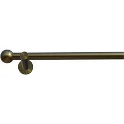 Gardinenstange INDEKO "Colombes", silber (messing, antik), L:440cm, Eisen, Gardinenstangen