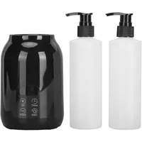 Fockety Massageöl Wärmer für Spa Massage 2 Flaschen Spender und Home Lotion Wärmer LED Anzeige Gel Flaschenwärmer Massageöl Heizung für Salon Friseurläden Gel Wärmer (EU-Stecker)