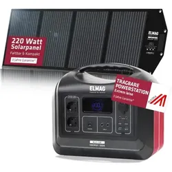 Tragbares Solargenerator-Set ENERGY 1800 + SOLAR 220
