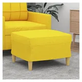 vidaXL Fußhocker Hellgelb 60x50x41 cm Stoff