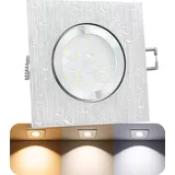 SSC-LUXon QW-2 Einbauleuchte 3CCT eckig Aluminium
