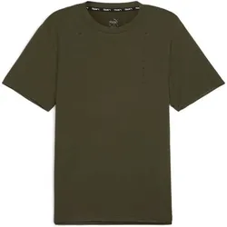 PUMA Herren Shirt M Studio Cloudspun Mesh Tee, Dark Olive, S