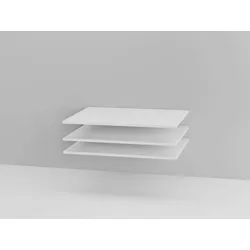 Einlegeboden INOSIGN "Malissa Zubehör für den gleichnamigen Schrank", weiß, B:88cm H:2,2cm T:55cm, Melamin, Einlegeböden, BxTxH 88 x55x2 cm, FSC-zertifizierter Holzwerkstoff
