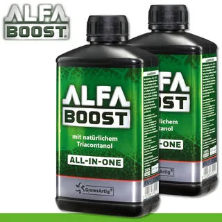 Growsartig 2 x 500 ml Alfa Boost All-in-One mit natürlichem Triacontanol - 1 l