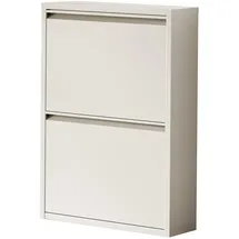[en.casa] Sokndal 50 x 71 x 15 cm Pfefferweiß / weiß