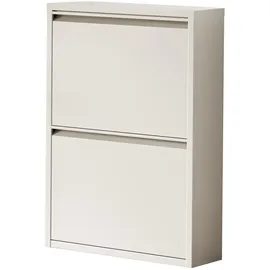 [en.casa] Sokndal 50 x 71 x 15 cm Pfefferweiß / weiß