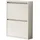 [en.casa] Sokndal 50 x 71 x 15 cm Pfefferweiß / weiß