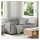 vidaXL Couch Polyester 2-Sitzer Wolkengrau