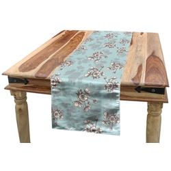 Abakuhaus Tischläufer Esszimmer Küche Rechteckiger Dekorativer Tischläufer, Garten Hand Sketch Hochzeit Romantische blau|grau|weiß 40 cm x 225 cm