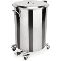 Wasa Tretabfallbehälter 65 l Silber