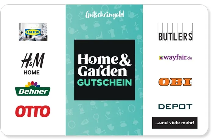 Gutscheingold Home & Garden Geschenkcode