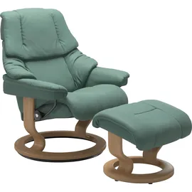 Stressless "Reno", mit Classic Base, Größe S, M & L, Gestell Eiche grün 75 cm x 106 cm x 75 cm