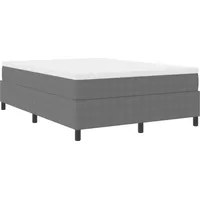 VidaXL Boxspringbett Hellgrau 140 x 200 cm Cordstoff