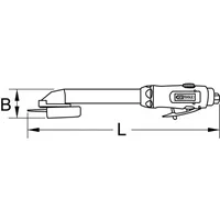 KS Tools Druckluft-Stab-Trennschleifer 1/4" SlimPOWER Mini 515.5055