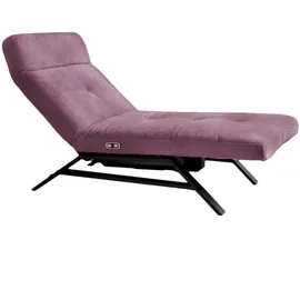 KAWOLA Relaxliege AMERIVA Polyester 80 x 110 x 158 cm lila mit Kissen und Kopfteil