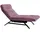 KAWOLA Relaxliege AMERIVA Polyester 80 x 110 x 158 cm lila mit Kissen und Kopfteil
