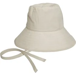 Sonnenhut MARC O'POLO "aus Leinen", Damen, Gr. L, silky stone, Obermaterial: 100% Leinen; Füllung: 100% Nicht verfügbar; Futter: 100% Nicht verfügbar, unifarben, Hüte