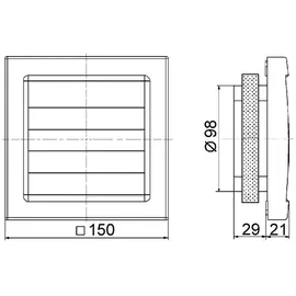 Maico AKE 100/1 Kleinraumventilator