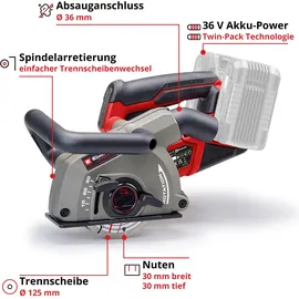 Einhell Professional Akku-Mauernutfräse TP-MA 36/30 Li BL - Solo