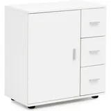FineBuy Badschrank 60 x 33 x 66 cm Weiß