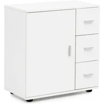 FineBuy Badschrank 60 x 33 x 66 cm Weiß