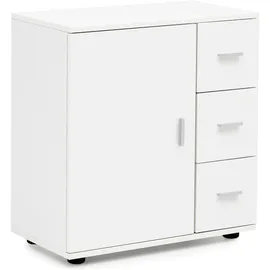 FineBuy Badschrank 60 x 33 x 66 cm Weiß