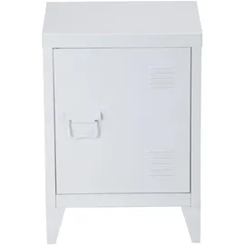 [en.casa] Nachtschrank Inari 30 x 40 x 57 cm Weiß