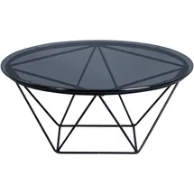 M2 Kollektion Galinara Schwarz Glas 70 x 70 cm