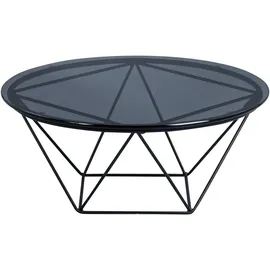 M2 Kollektion Galinara Schwarz Glas 70 x 70 cm