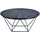 M2 Kollektion Galinara Schwarz Glas 70 x 70 cm