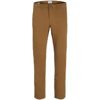 JACK & JONES Slim Marco Chino-Hose in Hellbraun-W34 / L32