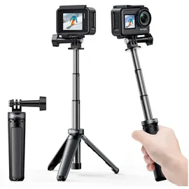 AKASO Mini-Stativ,Selfie-Stick Stativzubehör Kompatibel mit AKASO Action Cam/GoPro Hero12/11/10/9/8/7/Max/DJI Osmo Action Kamera