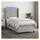 vidaXL Boxspringbett 100 x 200 cm Hellgrau