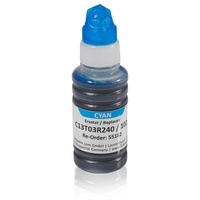 Kompatibel zu Epson C13T03R240 / 102 Tintenflasche, cyan