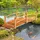 Outsunny Gartenbrücke 185 x 72 x 58 cm Orange