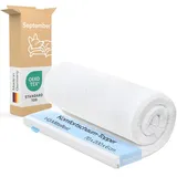 September – Topper 70x200 cm Komfortschaum mit 6 cm Höhe – Matratzenauflage mittelfester Härtegrad H3 – für Matratzen, Boxspringbetten etc. – Oeko-TEX® Standard 100 zert. – Bezug bei 60°C waschbar