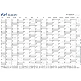 Staedtler Jahresplaner Lumocolor, trocken abwischbar, DIN A1, inklusive Lumocolor correctable F schwarz, aus robustem Kunststoff, 641 YP-1DE 1 St.