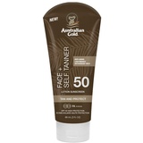 Australian Gold Face Self Tanner Lotion Tan and Protect LSF50, 88ml