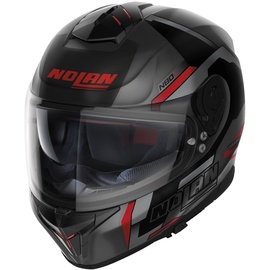 Nolan N80-8 Wanted N-Com Helm, schwarz-grau, Größe XL