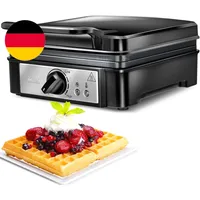 MPM - MGO24 - Waffeleisen - Mit Platten Für 2 Waffeln Nach Belgischer Art - Dick