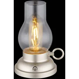 GLOBO Tischlampe Glas Amber