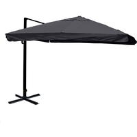 Mendler Gastronomie-Ampelschirm HWC-A96 Flap 300 x 300 cm anthrazit