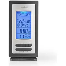Nedis Wetterstation Schwarz/Silber WEST201GY