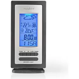 Nedis Wetterstation Schwarz/Silber WEST201GY
