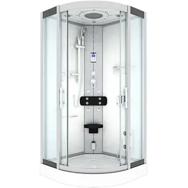 AcquaVapore Dampfdusche Duschtempel Sauna Dusche Duschkabine D46-10T2 90x90 cm ohne 2k Scheiben Versiegelung