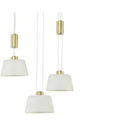 HELL-höllisch gutes Licht LED-Pendelleuchte   , gold , Maße (cm): H: 150  Ø: 43