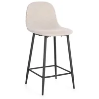 BIZZOTTO Barhocker Odelia 2er-Set aus Stoff, Beige