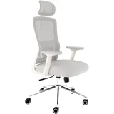 clouvou BrightSeat Drehstuhl Ergonomisch Creme-Weiß